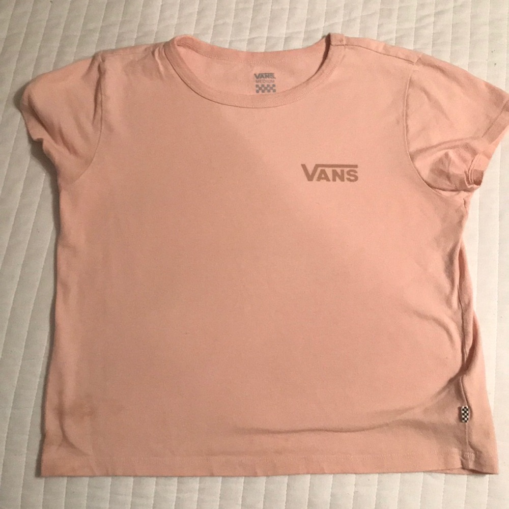 Peach Vans tee.